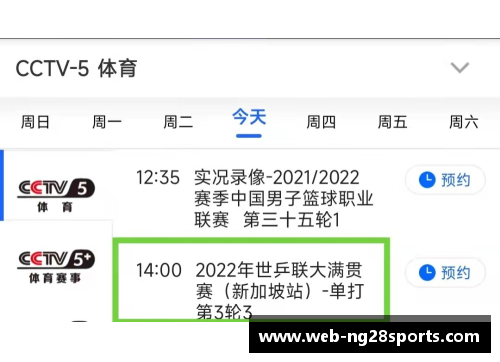 南宫NG28官方网站央视直播!今天WTT新加坡大满贯赛程出炉,孙颖莎赛程安排惹关注